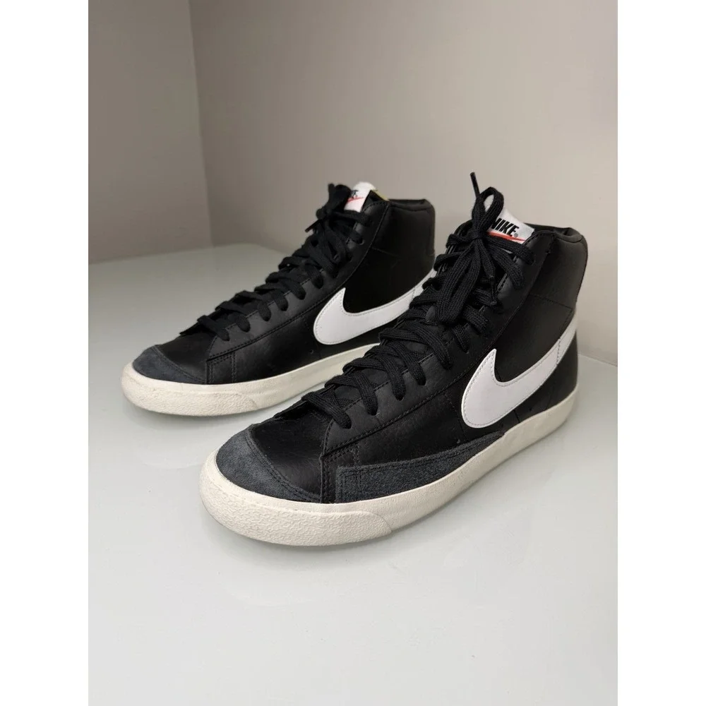 Nike Blazer Mid '77 Vintage Shoes Black White Sail BQ6806-002 Men's Size 11